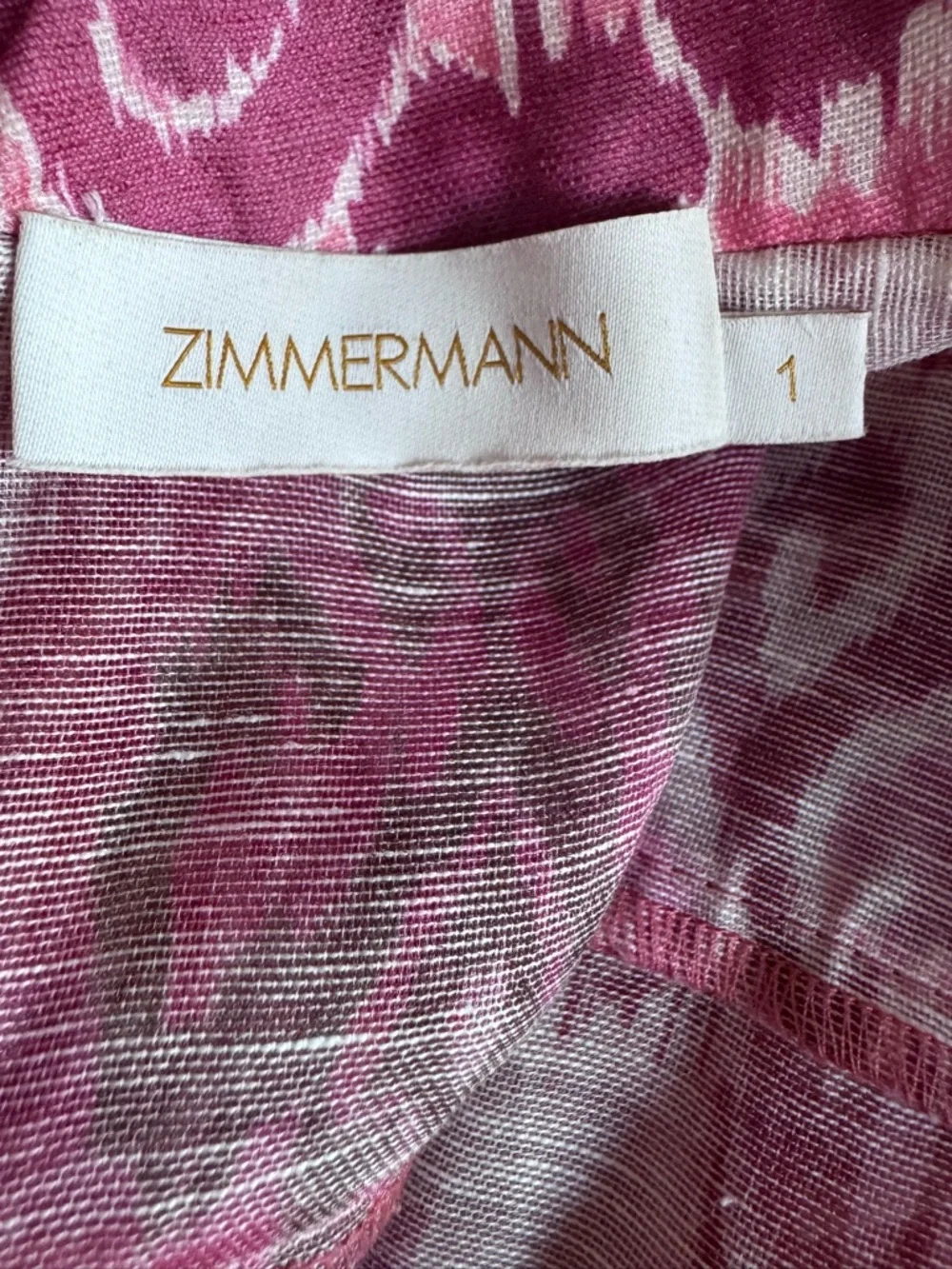 Zimmermann Wavelength Spliced Print Mini Dress Size AU 1 (US 4-6) Small. - Picture 11 of 16